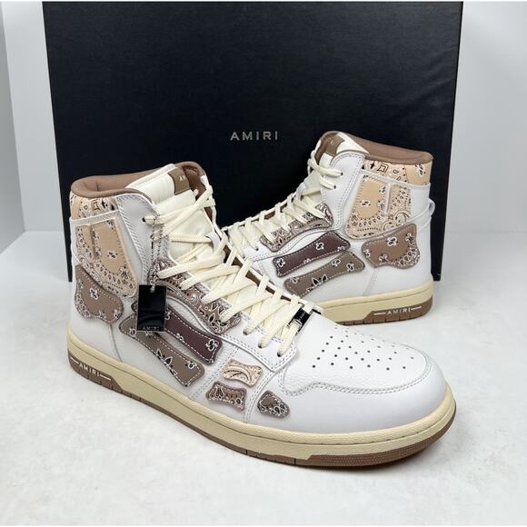 Size 47EU/14US - Amiri Skel Top Hi Bandana Brown Sneakers? NEW/RETAIL $650! main image 9